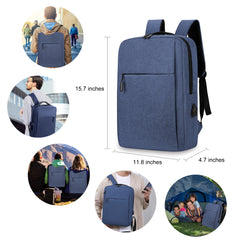15inch Business Travel Laptop Backpack for Men Women Anti-Theft Rucksack Casual Daypack for Work