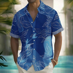 3d Beach Flower Print Hawaiian Shirts 2025 Men's Shirt Summer Daily Casual Short Sleeve For Men Loose Oversized Clothing
