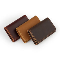 Genuine Leather Wallets Coin Purses Cowhide Purse Headphone Holder Portable Data Cable Headphone Storage Bag Case Card Holder