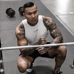 Men's Brand Summer Gym Cotton Tank Top Sleeveless Shirt Man Bodybuilding Clothing Casual Fitness Workout Running Vest Sportswear