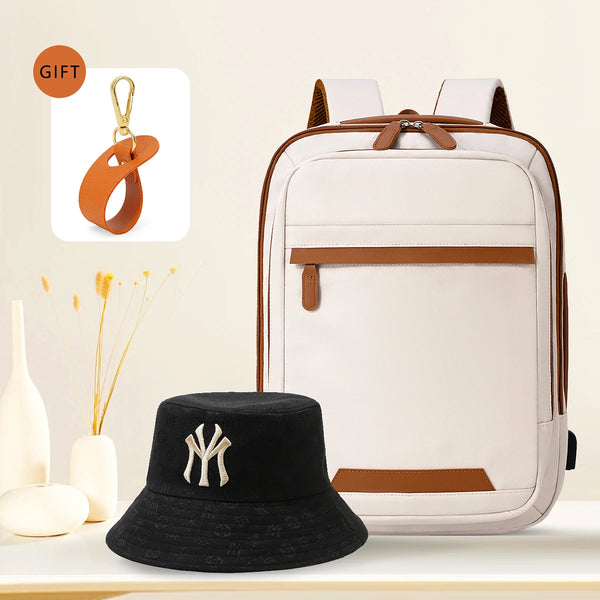 High-Quality USB Rechargeable Backpack Men's Waterproof Bag Large Laptop Backpack Unisex School Bag Youth Backpack