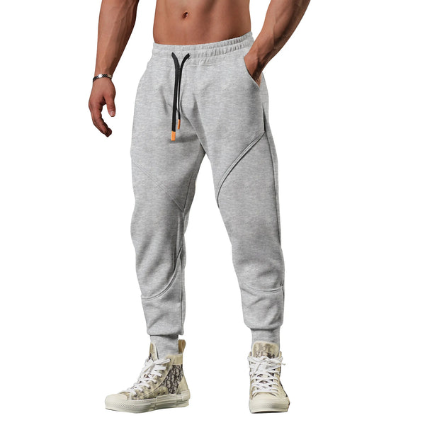 2028 New Men's sports casual trousers winter loose thick outdoor running cuff sweatpants gym American basketball training pants