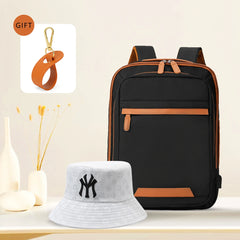 High-Quality USB Rechargeable Backpack Men's Waterproof Bag Large Laptop Backpack Unisex School Bag Youth Backpack