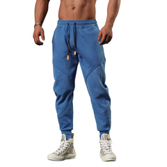 2028 New Men's sports casual trousers winter loose thick outdoor running cuff sweatpants gym American basketball training pants
