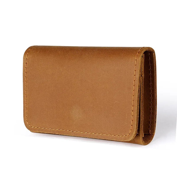 Genuine Leather Wallets Coin Purses Cowhide Purse Headphone Holder Portable Data Cable Headphone Storage Bag Case Card Holder